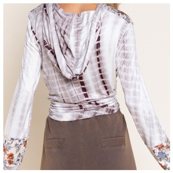 POL Bamboo & Boho Hand Dyed Hoodie - Picture 4 of 16